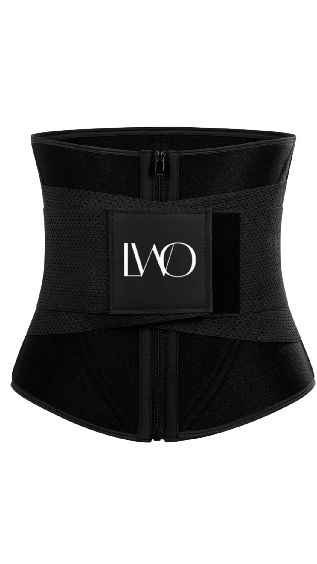 NON-LATEX NEOPRENE LINED FRONT ZIP WAIST TRAINER