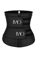 Load image into Gallery viewer, 25 STEEL BONED DOUBLE STRAP LATEX WAIST TRAINER
