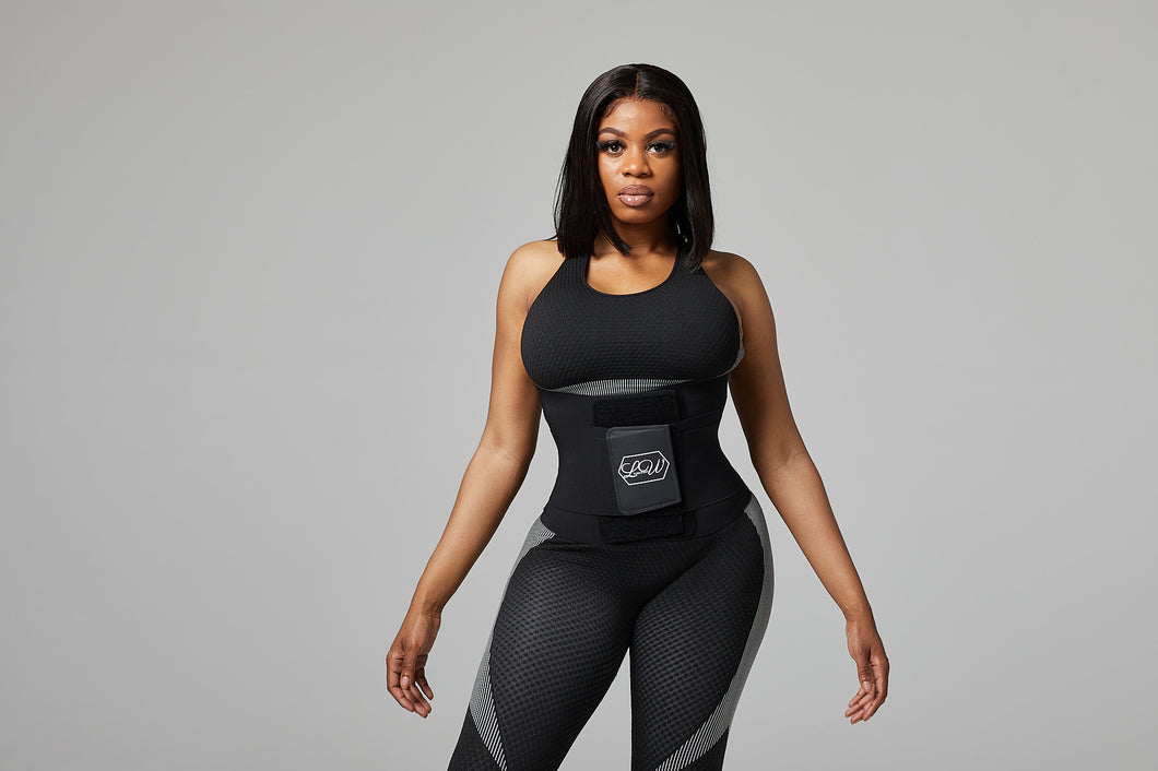 NON-LATEX TRIPLE STRAP COMPRESSION WAIST TRAINER